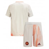 Echipament fotbal AS Roma Tricou Deplasare 2024-25 pentru copii maneca scurta (+ Pantaloni scurti)